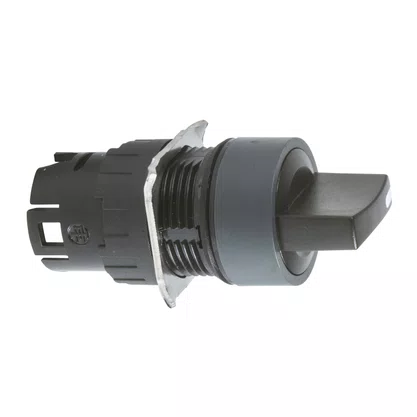 ZB6AD22 - CABEÇOTE PARA CHAVE SELETORA Ø16MM PLÁSTICO REDONDO 2 POSIÇÕES FIXAS