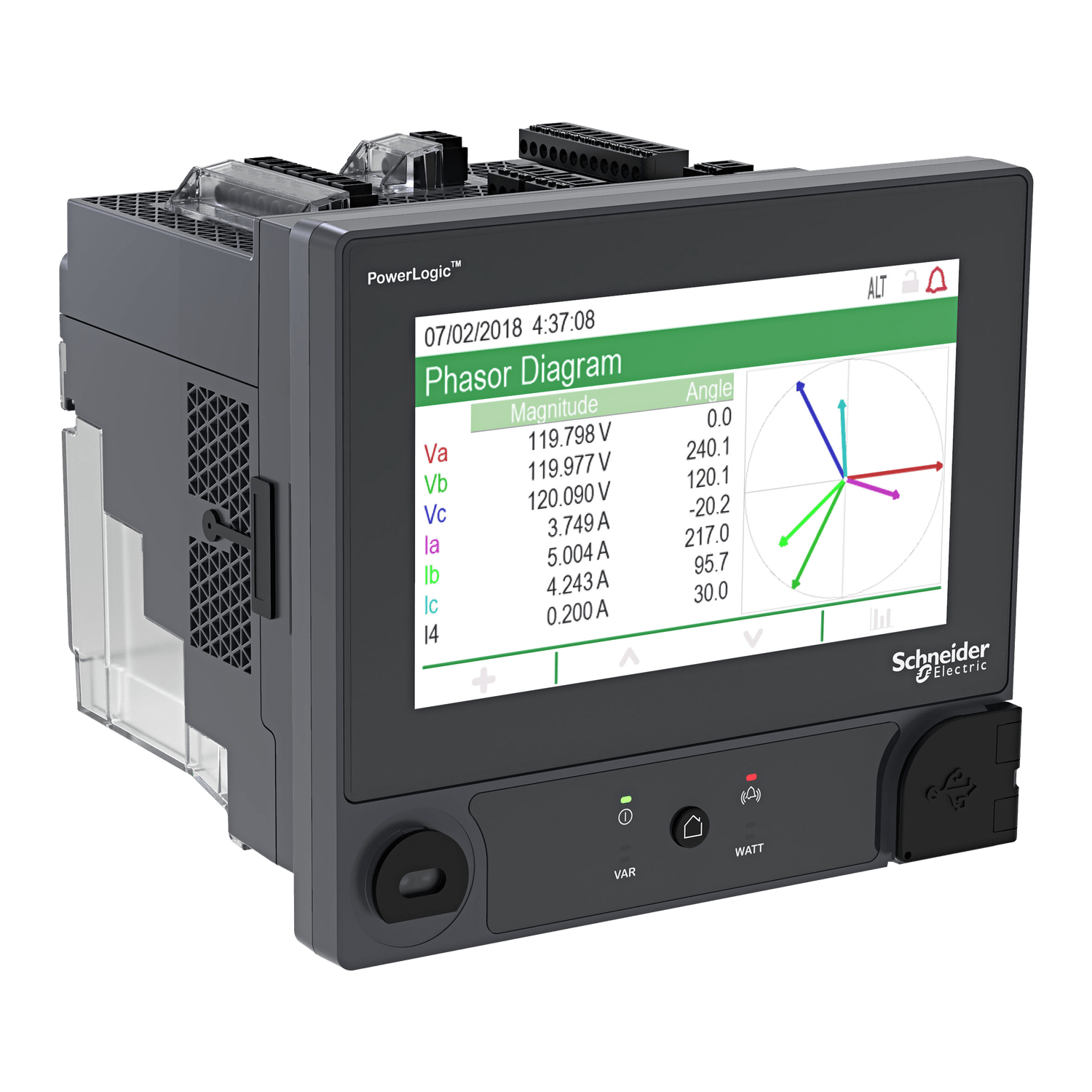 METSEION92040 - MEDIDOR POWERLOGIC™ ION9000 MONTAGEM EM TRILHO DIN DISPLAY 192 MM ADAPTADOR B2B