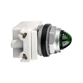 9001KP40G9 - SINALIZADOR Ø30MM METÁLICO VERDE PARA LÂMPADA BA9S ≤600V