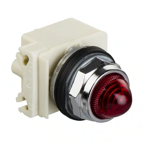 9001KP7LRR9 - SINALIZADOR Ø30MM METÁLICO LED DE ALTO BRILHO VERMELHO 240VCA CC