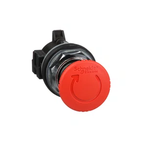 9001KR16 - CABEÇOTE PARA BOTÃO Ø30MM METÁLICO EMERGÊNCIA GIRAR PARA DESTRAVAR COGUMELO Ø40MM VERMELHO