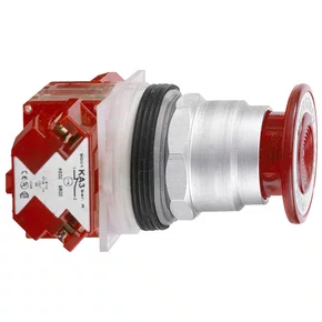 9001KR9R21H6 - BOTÃO Ø30MM METÁLICO COGUMELO Ø57MM EMPURRAR-PUXAR VERMELHO NF