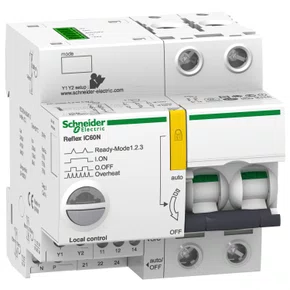 A9C62225 - DISJUNTOR TELECOMANDADO REFLEX ACTI9 IC60N 2P 25A CURVA C 10KA EM 380/415V (60497-2)