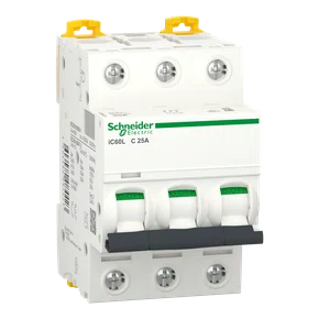 A9F94325 - DISJUNTOR ACTI9 IC60L 3P CUR VA C 25A 440 V