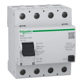A9R11492 - INTERRUPTOR DIFERENCIAL IDR ACTI9 ILD 4P 125A 30MA 10KA 400VCA CLASSE AC