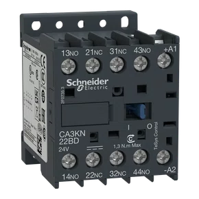 CA3KN22BD - CONTATOR AUXILIAR TESYS K 2NA+2NF 24VCC