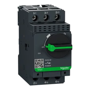 GV2L32 - DISJUNTOR MOTOR  MAGNÉTICO 32A TESYS GV2 MANOPLA ROTATIVA