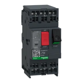 GV2ME073 - DISJUNTOR MOTOR  TERMOMAGNÉTICO 1,6A A 2,5A  TESYS GV2 BOTÃO DE IMPULSÃO