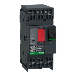 GV2ME163 - DISJUNTOR MOTOR  TERMOMAGNÉTICO 9A A 14A  TESYS GV2 BOTÃO DE IMPULSÃO