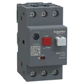 GZ1E04 - DISJUNTOR TERMOMAGNETICO TESYS GZ1E 0.400.63A BOTAO IMPULSAO
