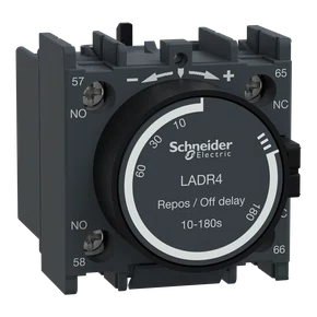 LADR4 - BLOCO DE CONTATO AUXILIAR TEMPORIZADO REPOUSO AJUSTE DE 10180S