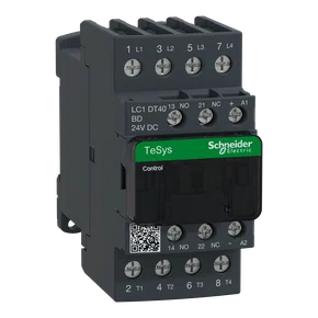 LC1DT40BD - CONTATOR TETRAPOLAR TESYS DECA TETRAPOLAR NA 25A 1NA+1NF 24VCC