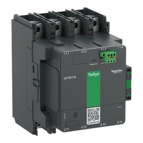 LC1G1154KUEN - CONTATOR DE ALTA POTÊNCIA TESYS GIGA 4 POLOS (4NA) AC3 <=440 V 115A BOBINA CA CC DE 100  250 V