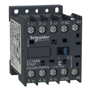 LC1K0601M7 - CONTATOR TRIPOLAR TESYS K 6A 1NF 220 VCA