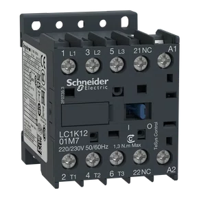 LC1K1201M7 - CONTATOR TRIPOLAR TESYS K 12A 1NF 220 VCA