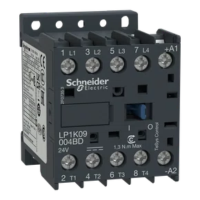 LP1K09004BD - CONTATOR TETRAPOLAR TESYS K 4PNA 9A 24 VCC