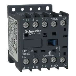 LP1K0910MD - CONTATOR TRIPOLAR TESYS K 9A 1NA 220 VCC