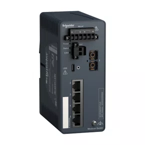 MCSESM053F1CU0 - MODICON MANAGED SWITCH 4 PORTS FOR COPPER  1 PORT FOR FIBER OPTIC MULTIMODE