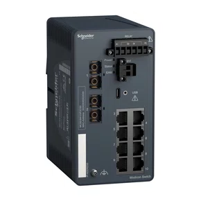 MCSESM103F2CS0 - MODICON MANAGED SWITCH 8 PORTS FOR COPPER  2 PORTS FOR FIBER OPTIC SINGLEMODE