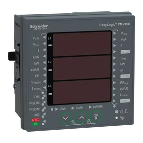 METSEPM2130 - MULTIMEDIDOR DE ENERGIA COM COMUNICACAO MODBUS RTU DISPLAY LED MODULOS E REGISTRO