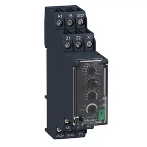 RE22R2MYMR - RELÉ TEMPORIZADOR MODULAR 8A 2NAF 0 05S 300H MULTIFUNÇÃO 24 240VCA CC SCHNEIDER