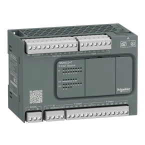 TM200C24T - CLP 14 ENTRADAS  10 SAÍDAS DIGITAIS SAÍDAS SOURCE (PNP) MODBUS RTU ASCII 24 VDC