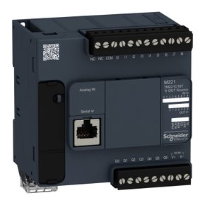TM221C16T - CLP 9 ENTRADAS  7 SAÍDAS DIGITAIS SAÍDAS SOURCE (PNP) MODBUS RTU ASCII 24 VDC
