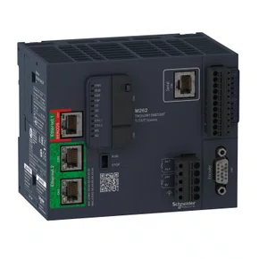 TM262M15MESS8T - CONTROLADOR LÓGICO PROGRAMÁVEL DE MOVIMENTO 4 EIXOS 4 ENTRADAS 4 SAÍDAS SOURCE (PNP) MODBUS TCP/ETHERNET IP/SERCOS III 24 VDC