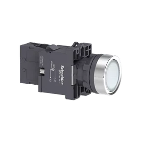 XA2EW31M1 - BOTÃO LUMINOSO Ø22MM PLÁSTICO RETORNO POR MOLA BRANCO NA 220VCA