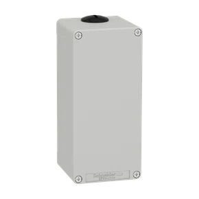 XAPD34 - BOTOEIRA METÁLICA VAZIA CINZA COM TAMPA CEGA 80X175X77MM