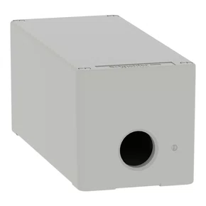 XAPD34 - BOTOEIRA METÁLICA VAZIA CINZA COM TAMPA CEGA 80X175X77MM