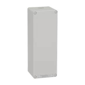 XAPD44 - BOTOEIRA METÁLICA VAZIA CINZA COM TAMPA CEGA 80X220X77MM