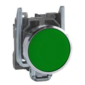 XB4BA31 - BOTAO 22MM METALICO A IMPULSAO 1NA VERDE