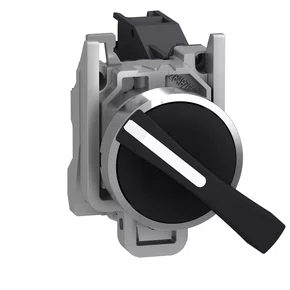 XB4BJ21 - CHAVE SELETORA Ø22MM METÁLICA 2 POSIÇÕES FIXAS MANOPLA LONGA NA