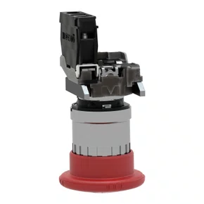 XB4BS8442 -BOTÃO Ø22MM METÁLICO EMERGÊNCIA GIRAR PARA DESTRAVAR