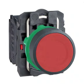 XB5AA45 - BOTÃO Ø22MM PLÁSTICO RETORNO POR MOLA VERMELHO NA NF