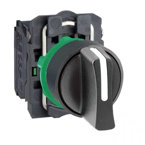 XB5AD53 - CHAVE SELETORA Ø22MM PLÁST 3 POSIÇÕES RET MOLA MANOPLA CURTA 2NA