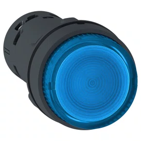 XB7NW36B1 - BOTÃO LUMINOSO Ø22MM PLÁSTICO RETORNO POR MOLA AZUL NA 24VCA/CC