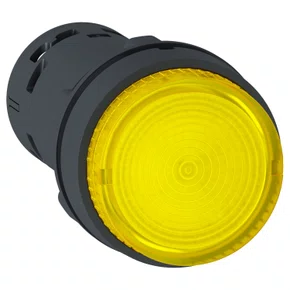 XB7NW38B1 - BOTÃO LUMINOSO Ø22MM PLÁSTICO RETORNO POR MOLA ÂMBAR NA 24VCA/CC