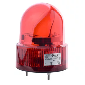 XVR12B04S - FAROL ROTATIVO Ø120MM VERMELHO BUZZER 50  90 DB 24VCA CC
