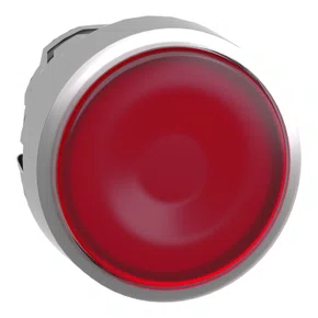 ZB4BA48 - CABEÇOTE PARA BOTÃO LUMINOSO Ø22MM METÁLICO FACEADO RETORNO POR MOLA VERMELHO