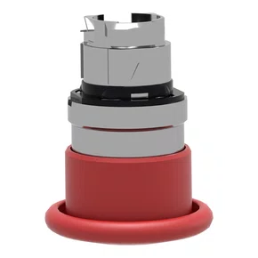 ZB4BC4 - CABEÇOTE PARA BOTÃO Ø22MM METÁLICO RETORNO POR MOLA COGUMELO Ø40MM VERMELHO