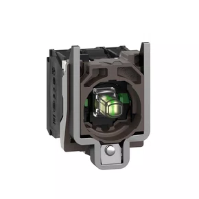 ZB4BW0B13 - CORPO PARA BOTÃO LUMINOSO MODULAR METÁLICO COM LED INTEGRAL BRANCO 2NA 24 VCA CC