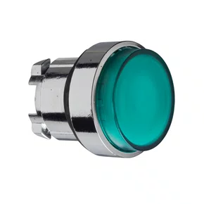 ZB4BW133 - CABEÇOTE PARA BOTÃO LUMINOSO MODULAR Ø22MM METÁLICO SALIENTE PARA LED INTEGRAL VERDE