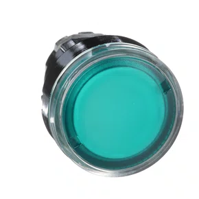 ZB4BW33 - CABEÇOTE PARA BOTÃO LUMINOSO MODULAR Ø22MM METÁLICO PARA LÂMPADA BA9S VERDE