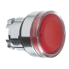 ZB4BW343 - CABEÇOTE PARA BOTÃO LUMINOSO MODULAR Ø22MM METÁLICO PARA LED INTEGRAL VERMELHO