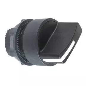 ZB5AD4 - CABEÇOTE PARA CHAVE SELETORA Ø22MM PLÁSTICO 2 POSIÇÕES RETORNO POR MOLA MANOPLA CURTA PRETO