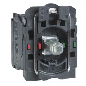 ZB5AW0G15 - CORPO PARA BOTÃO LUMINOSO MODULAR PLÁSTICO COM LED INTEGRAL BRANCO NA NF 110  120 VCA