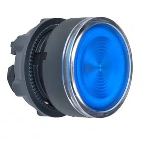 ZB5AW36 - CABEÇOTE PARA BOTÃO LUMINOSO MODULAR Ø22MM PLÁSTICO PARA LÂMPADA BA9S AZUL