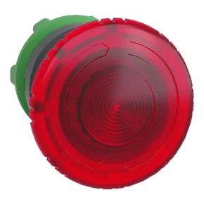 ZB5AW743 - CABEÇOTE PARA BOTÃO DE EMERGÊNCIA LUMINOSO Ø22MM PLÁSTICO GIRAR PARA DESTRAVAR COGUMELO Ø40MM VERMELHO
